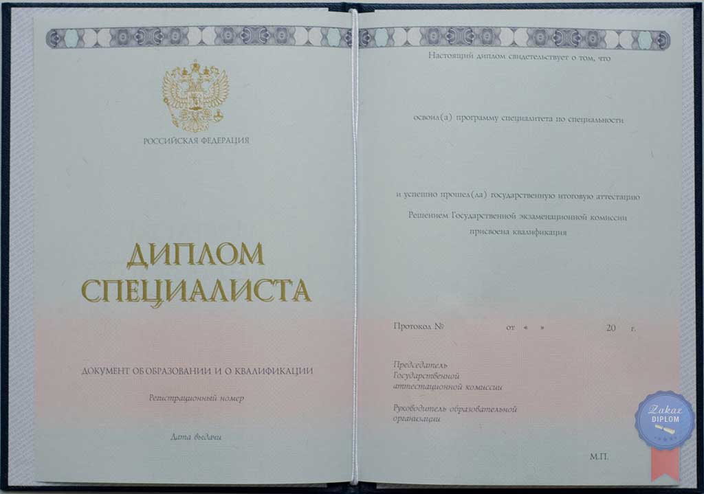 Диплом института 2014 — 2019 год